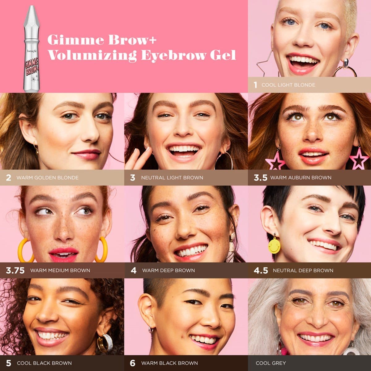 Benefit Cosmetics Gimme Brow+ Tinted Volumizing Eyebrow Gel Berry Me