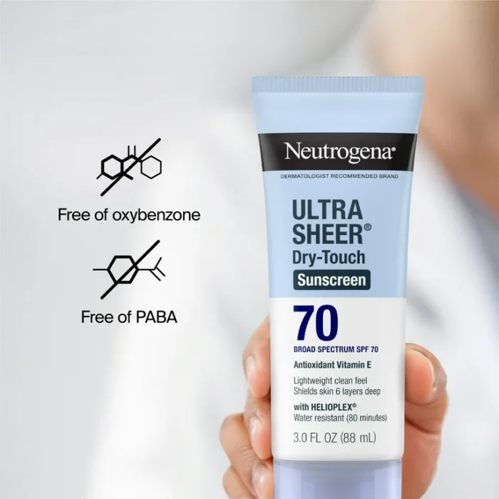 Neutrogena - Ultra Sheer Dry Touch Sunscreen Lotion SPF 70 - Imagen 2