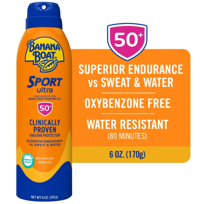 Banana Boat - Ultra Sport Clear Spray Broad Spectrum Sunscreen - SPF 50 - Imagen 2