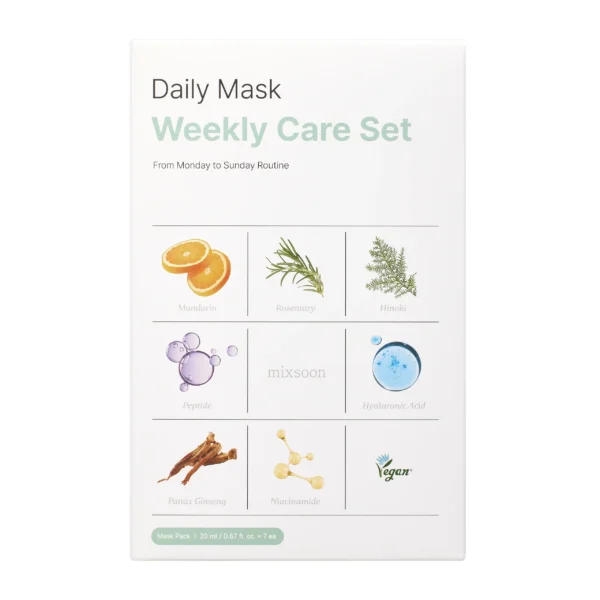 Mixsoon - Daily Mask Weekly Care Set - 7 Sheets