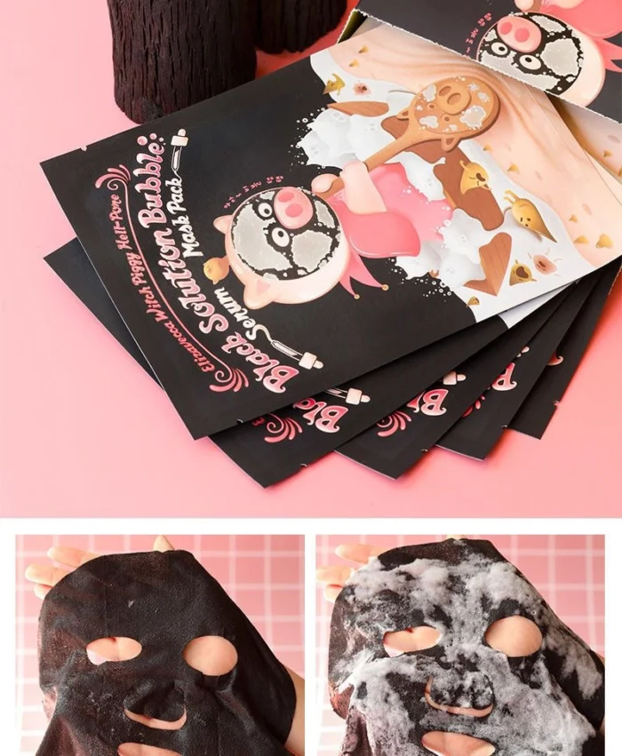 Elizavecca - Witch Piggy Hell Pore Black Solution Bubble Serum Mask - Imagen 3