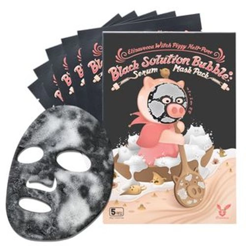 Elizavecca - Witch Piggy Hell Pore Black Solution Bubble Serum Mask