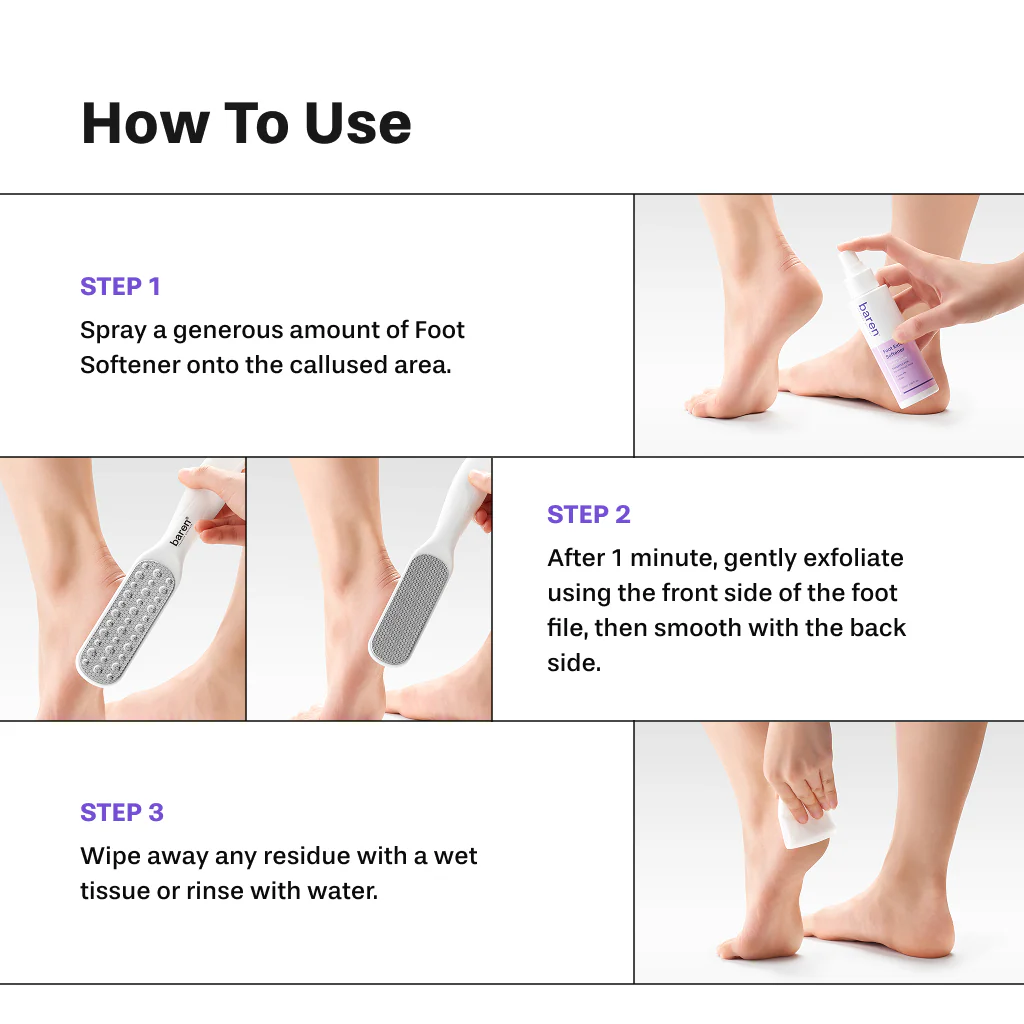 Baren-Foot Exfoliant softener At-Home kit - Imagen 3