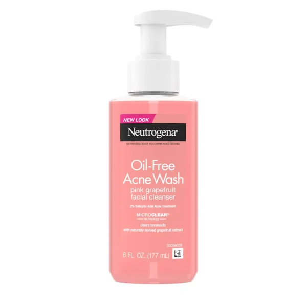 Neutrogena -Oil Free Pink Grapefruit Acne facial Cleanser