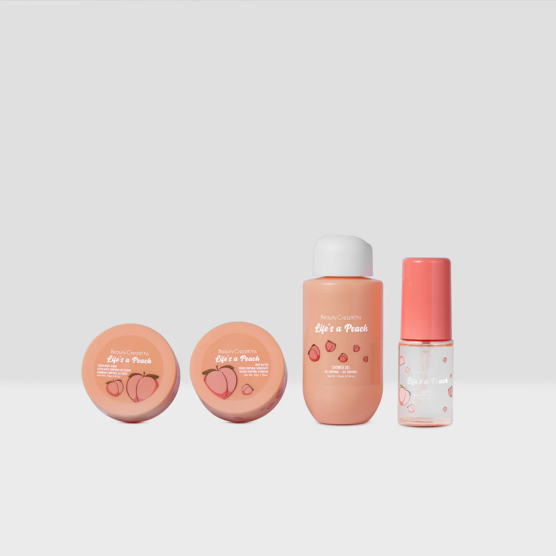 Beauty Creations Peach Sweet Dose Fruity Travel set - Imagen 2